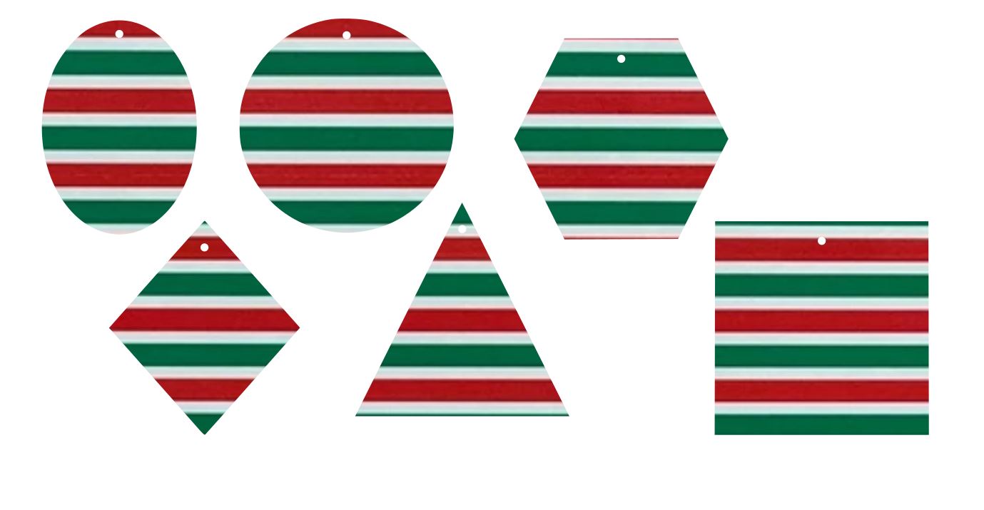 Christmas Stripes- Printed Pattern Designs (Sets)